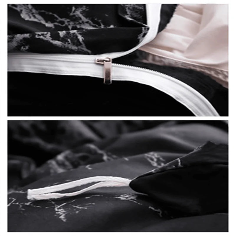 3pcs Duvet Cover Set with Pillow Cases - Queen/King Bedding