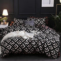Luxury Black Comforter Set with Pillowcase (Single/Full/Queen/King)