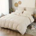 Wave Tufted Duvet Cover Set - Queen Size