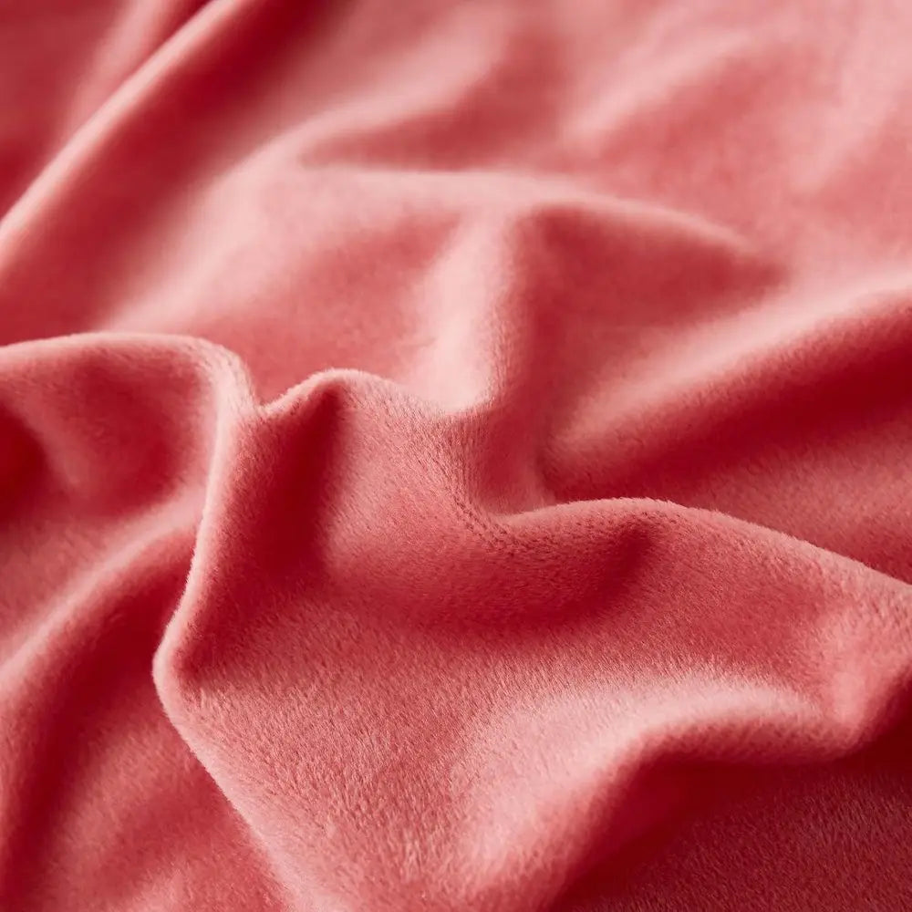 King Size Pink Ombre Crystal Velvet 3-Piece Shaggy Bedding Set